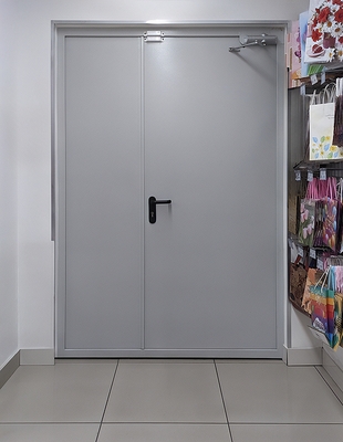 Полуторная дверь с доводчиком Полуторная дверь с доводчиком