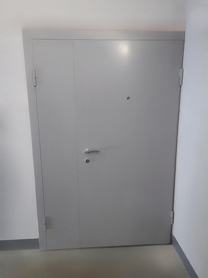 Полуторная серая дверь