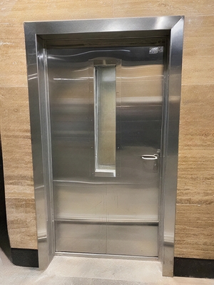 Нержавеющая дверь с окном