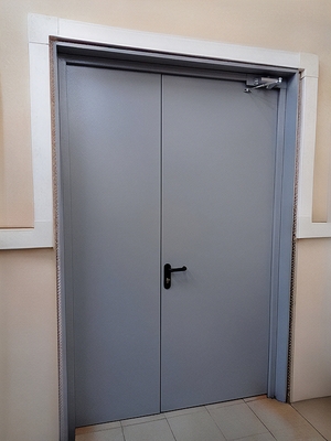 Серая стальная дверь ei-60 Серая стальная дверь ei-60