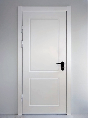 Белая огнестойкая дверь с МДФ Белая огнестойкая дверь с МДФ