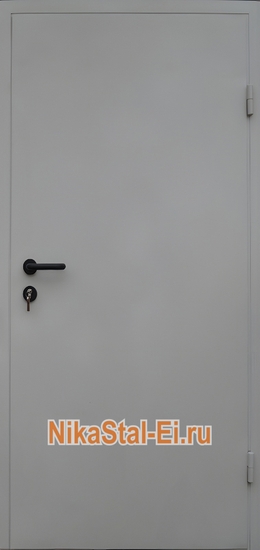 Однопольная противопожарная дверь ДПМ ei-60 из оцинкованной стали