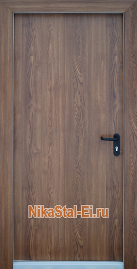 Однопольная противопожарная дверь ei-60 с отделкой МДФ