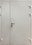 Полуторная глухая противопожарная дверь ei-60 с двухсекционными петлями