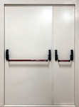 Полуторная глухая противопожарная дверь ei-60 с ручкой Антипаника