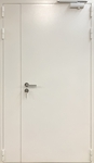 Полуторная глухая противопожарная дверь ei-60 с ручкой Антипаника
