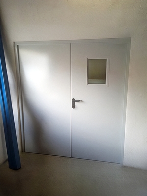 Равнопольная дверь с окном