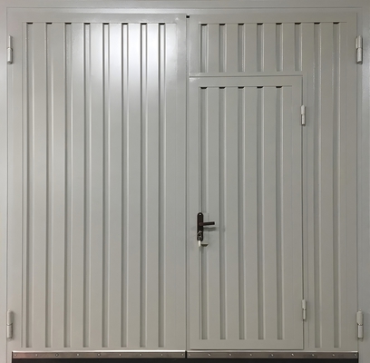 Ворота из цельногнутого стального листа