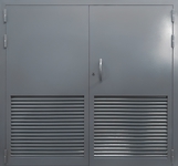 Стальные ворота с вентиляцией