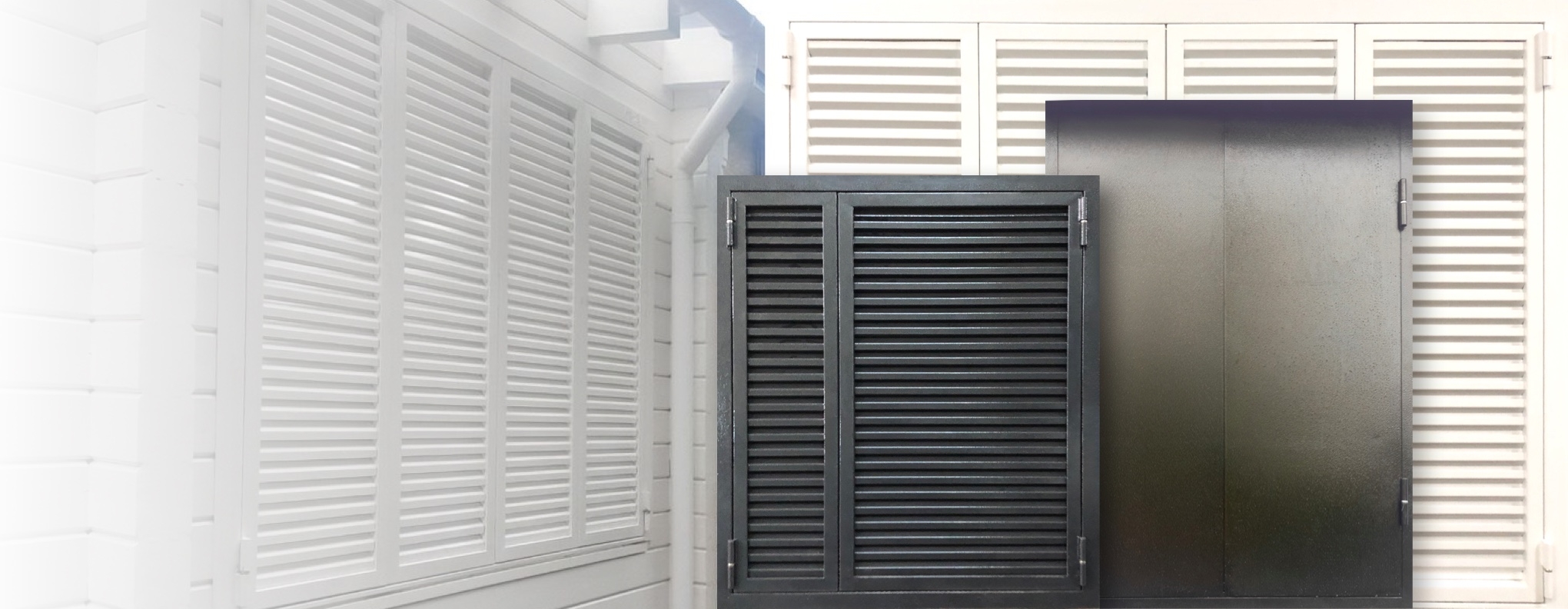 Металлические ставни глухие и жалюзийные Металлические ставни глухие и жалюзийные