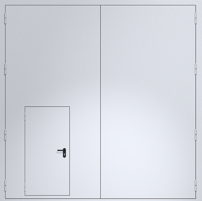 Промышленные противопожарные ворота из сэндвич-панелей 4500х4500 мм