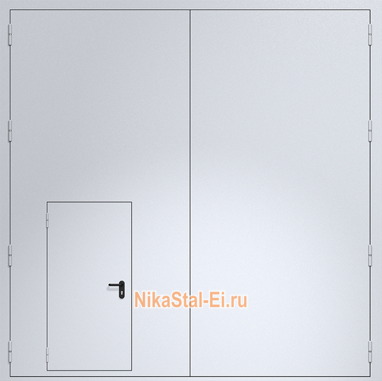 Промышленные противопожарные ворота из сэндвич-панелей 4500х4500 мм