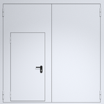 Огнестойкие ворота из сэндвич-панелей 3000х3000 мм