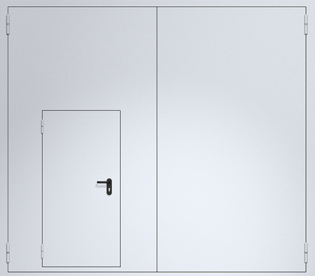 Ворота с огнестойкостью ei60 из сэндвич-панелей 4000х3500 мм Ворота с огнестойкостью ei60 из сэндвич-панелей 4000х3500 мм