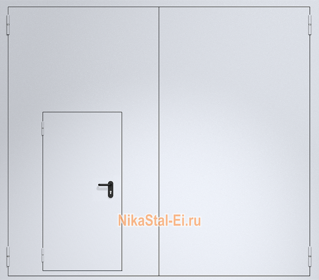 Ворота с огнестойкостью ei60 из сэндвич-панелей 4000х3500 мм