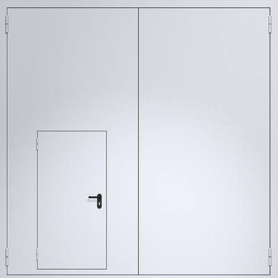 Противопожарные ворота ei60 из сэндвич-панелей 4000х4000 мм