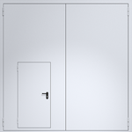 Противопожарные ворота ei60 из сэндвич-панелей 4000х4000 мм